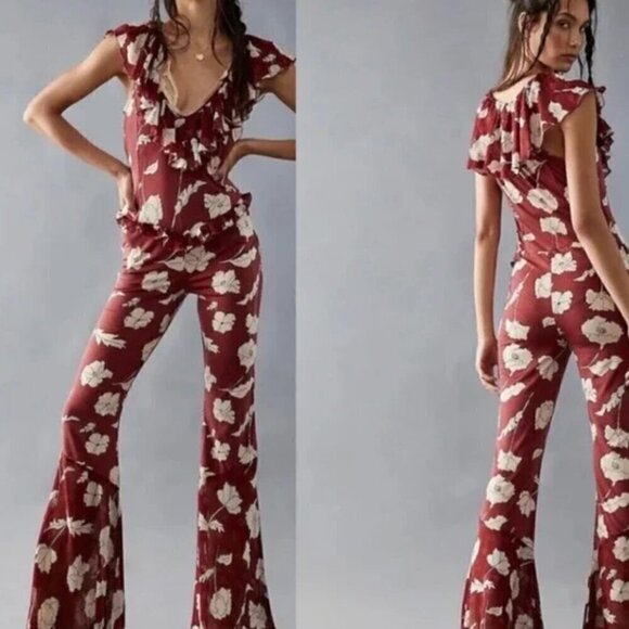 Free People Austyn Floral Jumpsuit - Picture 1 of 12